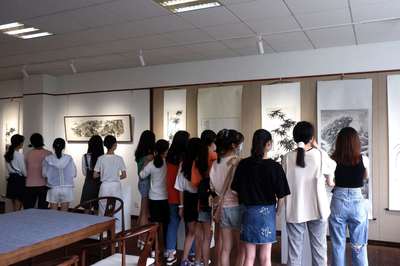 學校舉辦書畫藝術(shù)進校園活動暨“中國書畫院”揭牌儀式